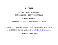 APPARTEMENT A LOUER